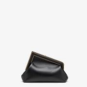 FENDI First Small Leather Bag Black Size 26 × 18 × 9.5 cm - 5