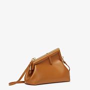 FENDI First Small Leather Bag Brown Size 26 × 18 × 9.5 cm - 1