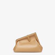 FENDI First Small Leather Bag Beige Size 26 × 18 × 9.5 cm - 4