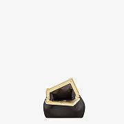 FENDI First Mini Leather Bag Black Size 11.5 x 10 x 5.5 cm - 2