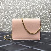 VALENTINO Garavani VRING Chain Wallet Pink 069 Size 17.5 x 8 x 13 cm - 4