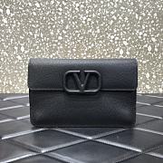 VALENTINO Garavani Logo Clutch Black 065 Size 22 x 2.5 x 11 cm - 1