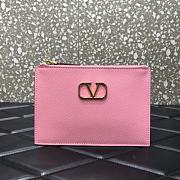 VALENTINO VLogo Clutch Dark Pink 062 Size 19 x 13 x 13 cm - 1