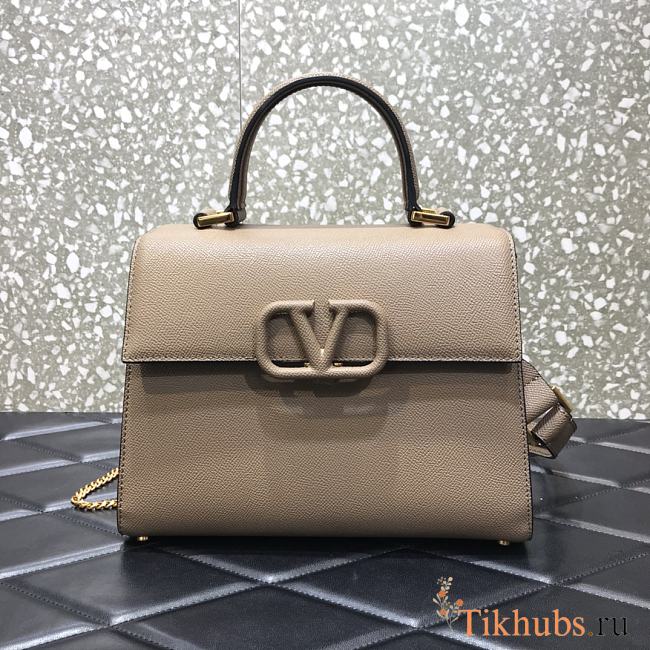 VALENTINO VSling Handbag Beige 2828 Size 25.5 x 12 x 19 cm - 1