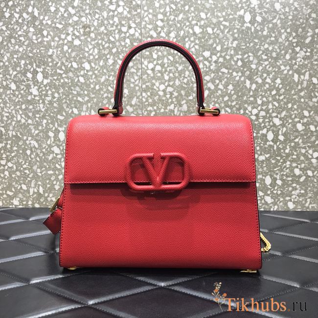 VALENTINO VSling Handbag Red 2828 Size 25.5 x 12 x 19 cm - 1