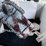 Chanel Sequins Small Flap Bag White AS1078 Size 15 x 22 x 7 cm - 6