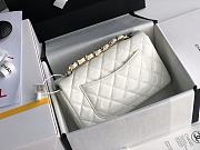 Chanel CF Big Mini Patent Leather Small Bag White (Gold lock) 1116 Size 20 cm - 6