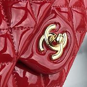 Chanel CF Big Mini Patent Leather Small Bag Red (Gold lock) 1116 Size 20 cm - 3