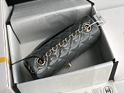 Chanel CF Big Mini Patent Leather Small Bag Gray (Gold lock) 1116 Size 20 cm - 4