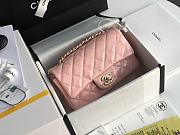 Chanel CF Big Mini Patent Leather Small Bag Pink (Gold lock) 1116 Size 20 cm - 1