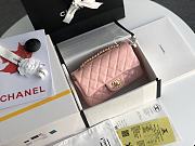 Chanel CF Big Mini Patent Leather Small Bag Pink (Gold lock) 1116 Size 20 cm - 5