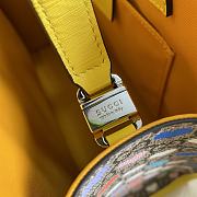 Gucci GG Ophidia Tote Bag Lemon Yellow 612992 Size 28 x 25 x 11 cm - 5