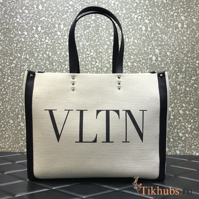 VALENTINO Canvas Shopping Bag 90033 Size 37 x 29 x 15 cm - 1