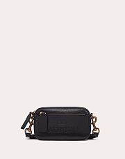 VALENTINO Small Print Crossbody Belt Bag Black 0952 Size 19 x 4 x 10 cm - 1