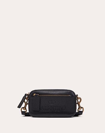 VALENTINO Small Print Crossbody Belt Bag Black 0952 Size 19 x 4 x 10 cm