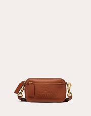 VALENTINO Small Print Crossbody Belt Bag Brown 0952 Size 19 x 4 x 10 cm - 1