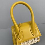 Jacquemus Bamboo Weaving Yellow 2102 Size 12 x 8 x 5 cm - 2