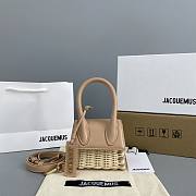 Jacquemus Bamboo Weaving Nude Pink 2102 Size 12 x 8 x 5 cm - 1