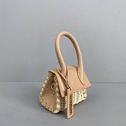 Jacquemus Bamboo Weaving Nude Pink 2102 Size 12 x 8 x 5 cm - 6