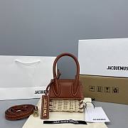 Jacquemus Bamboo Weaving Brown 2102 Size 12 x 8 x 5 cm - 1