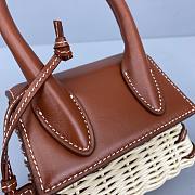 Jacquemus Bamboo Weaving Brown 2102 Size 12 x 8 x 5 cm - 3