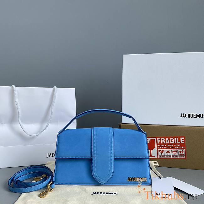 Jacquemus Big Frosted Blue 2056 Size 24 x 13 x 7 cm - 1