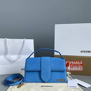 Jacquemus Big Frosted Blue 2056 Size 24 x 13 x 7 cm