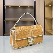 Fendi Baguette Fisheye Yellow 1805 Size 28 × 6 × 14 cm - 3