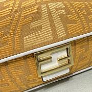 Fendi Baguette Fisheye Yellow 1805 Size 28 × 6 × 14 cm - 6