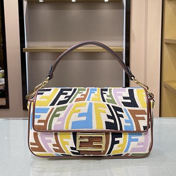 Fendi Baguette Fisheye Multi Color 1805 Size 28 × 6 × 14 cm