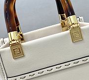 Fendi Explosive Small Bag White 8376A Size 13 × 6 × 18 cm - 4