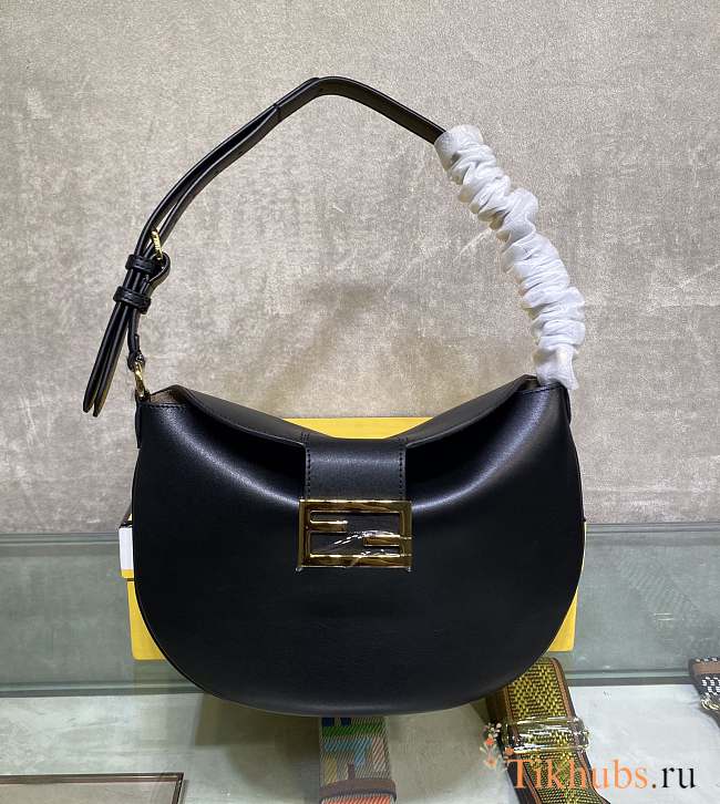 Fendi Black Newest Horn Underarm Bag 1388 Size 29 x 22 x 13 cm - 1