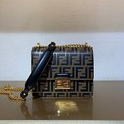 Fendi Small Chain Bag In Black 5013 Size 19 x 14 x 9 cm - 5