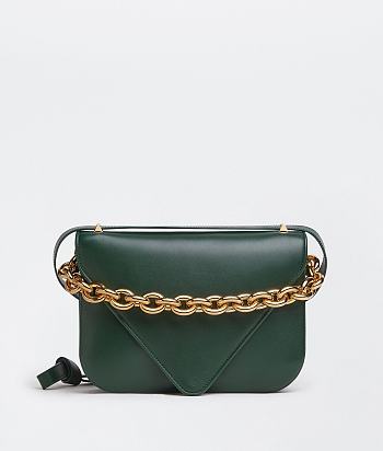 Bottega Veneta MOUNT Dark Green Size 27 x 20 x 7 cm