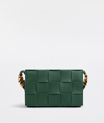 Bottega Veneta CASSETTE Dark Green Size 23 x 15 x 5 cm