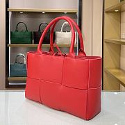 Bottega Veneta SLIP Tote Handbag Red 44052 Size 36 x 24 x 12 cm - 6