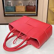 Bottega Veneta SLIP Tote Handbag Red 44052 Size 36 x 24 x 12 cm - 4