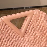 BV Triangle Bubble Bag Peach Powder 44054 Size 24 × 16 × 8 cm - 5