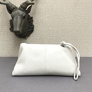 Bottega Veneta Sheepskin Triangle Handbag White 44050 Size 32 x 18 cm - 4