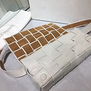 Bottega Veneta Rubik's Cube Woven Bag White 96005 Size 24 x 14 x 4 cm - 4