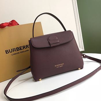 BURBERRY Tote Bag Red Wine 6181 Size 26 x 12 x 21 cm