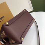 BURBERRY Tote Bag Red Wine 6181 Size 26 x 12 x 21 cm - 6