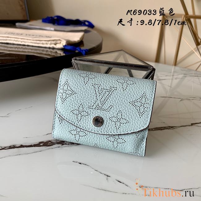 LV Iris XS Wallet Blue M69033 Size 9.8 x 7.8 x 1 cm - 1