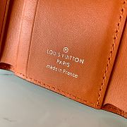 LV Iris XS Wallet Blue And Orange M69033 Size 9.8 x 7.8 x 1 cm - 2