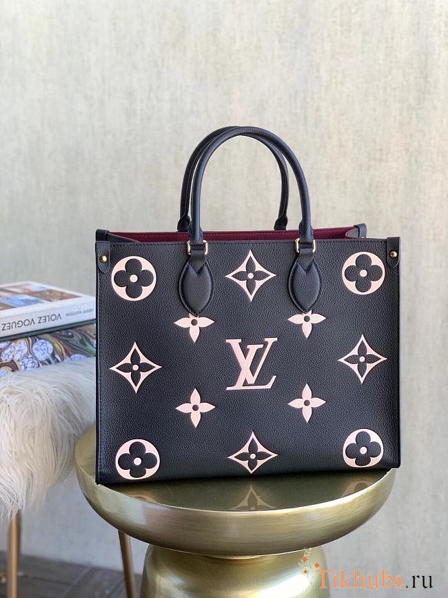 LV ONTHEGO Medium Hand Bag Black M45494 Size 34 x 26 x 13 cm - 1