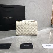 YSL Small Envelope Bag White 528286 Size 21 × 13 × 6 cm - 6