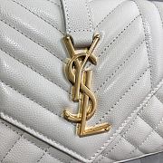 YSL Small Envelope Bag White 528286 Size 21 × 13 × 6 cm - 2