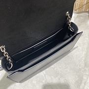 YSL Chain Bag Smooth Leather Black 532756 Size 24 × 14 × 8 cm - 6