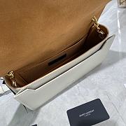 YSL Chain Bag Smooth Leather White 532756 Size 24 × 14 × 8 cm - 3