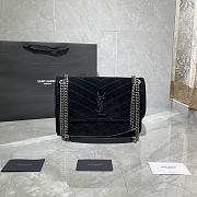 YSL Niki Frosted Leather Black 498894 Size 28 × 20 × 8 cm - 1